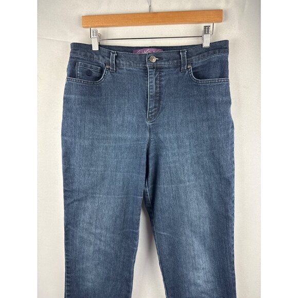 Gloria Vanderbilt Womens Short Jeans Size 10 Blue Denim - Picture 1 of 7